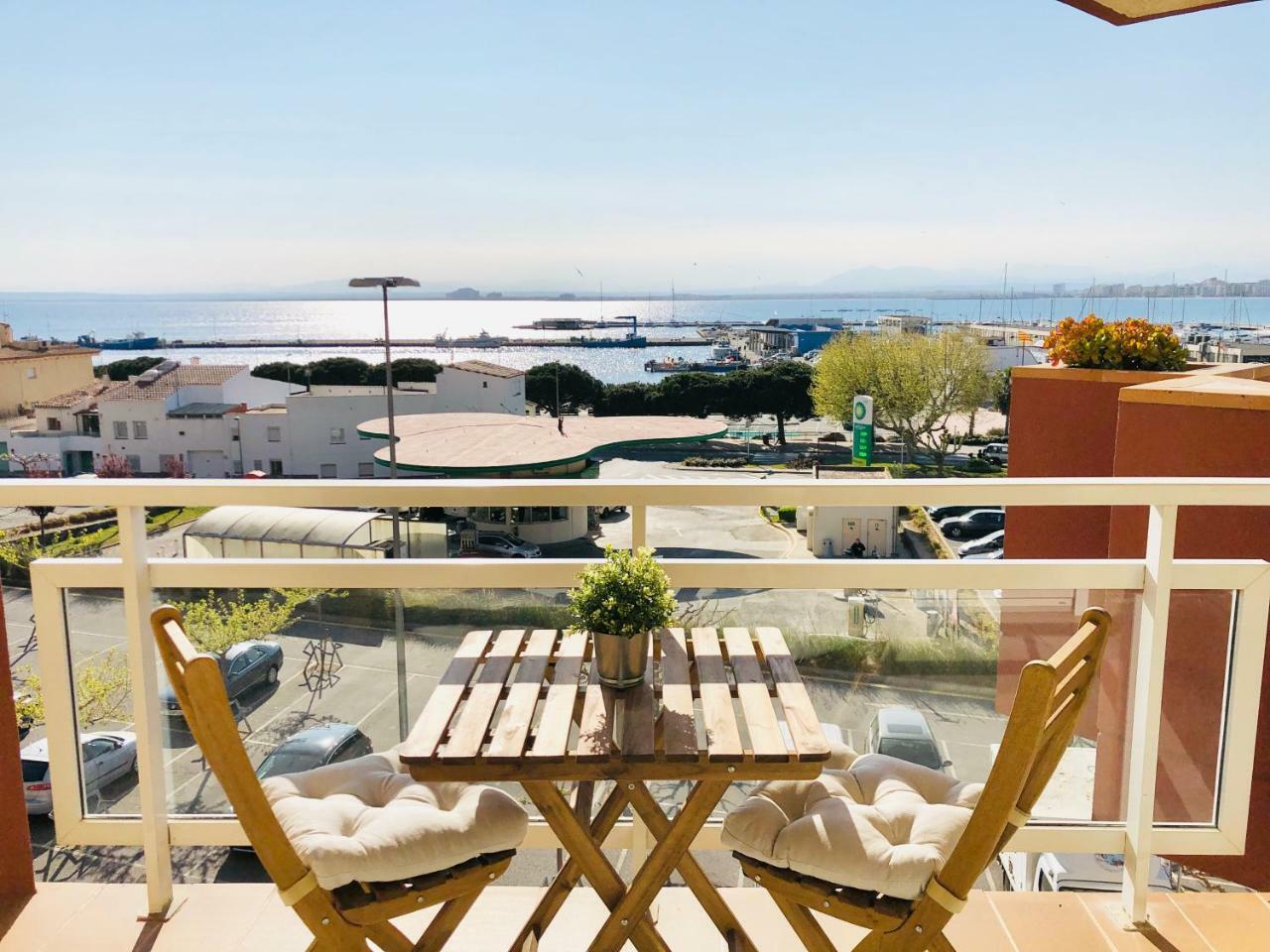 Roc Mar 3 3D - Apartamento Cerca Del Centro Y De La Playa - Terraza Con Vistas Al Mar Y Al Puerto Roses Exterior photo